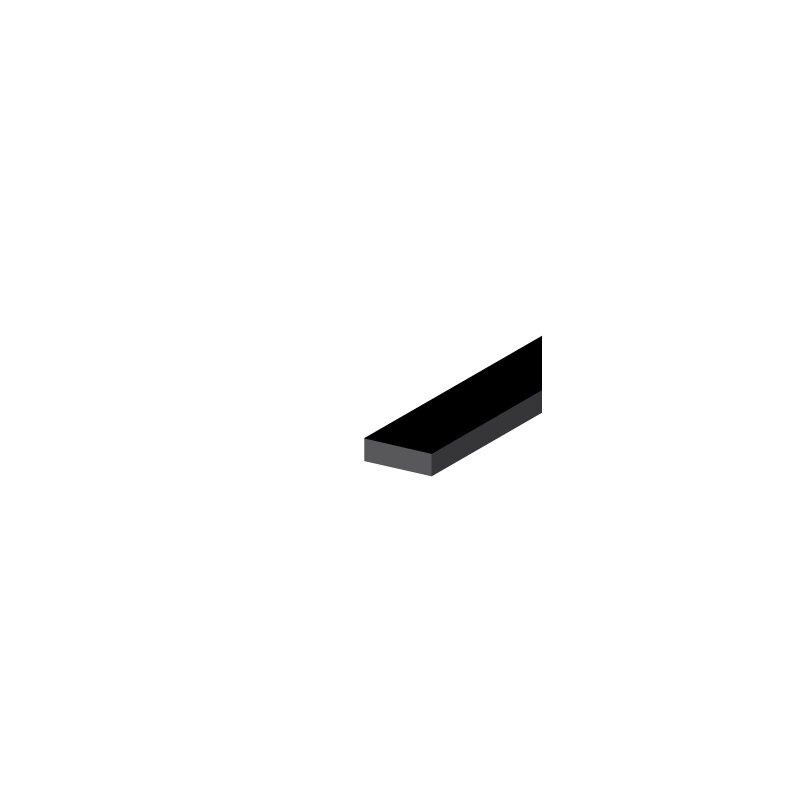 40x10 mm METERWARE Moosgummi Vierkantprofil Dichtung schwarz 