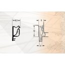 Flügel-Rahmendichtung SP7503b graphitgrau